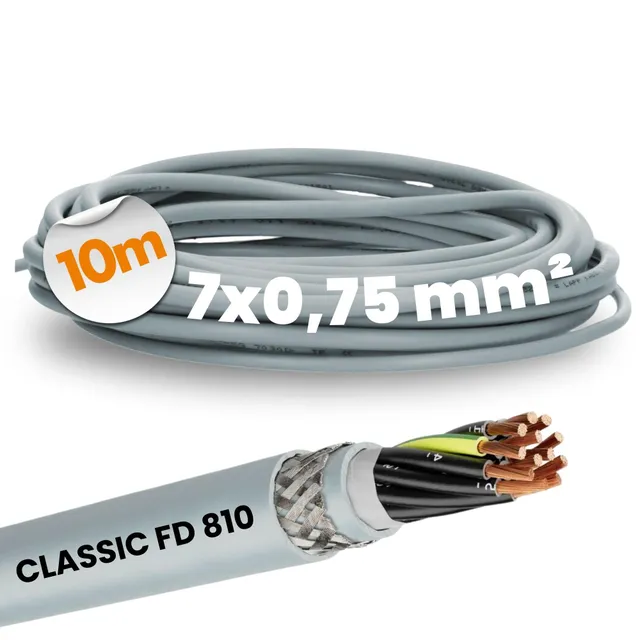lapp-lflex-classic-fd-810-cy-steuerleitung-geschirmt-7g0-75-10m image 1