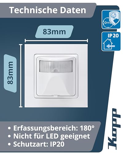kopp-infracontrol-t-180-bewegungsmelder-up-arktiswei image 8