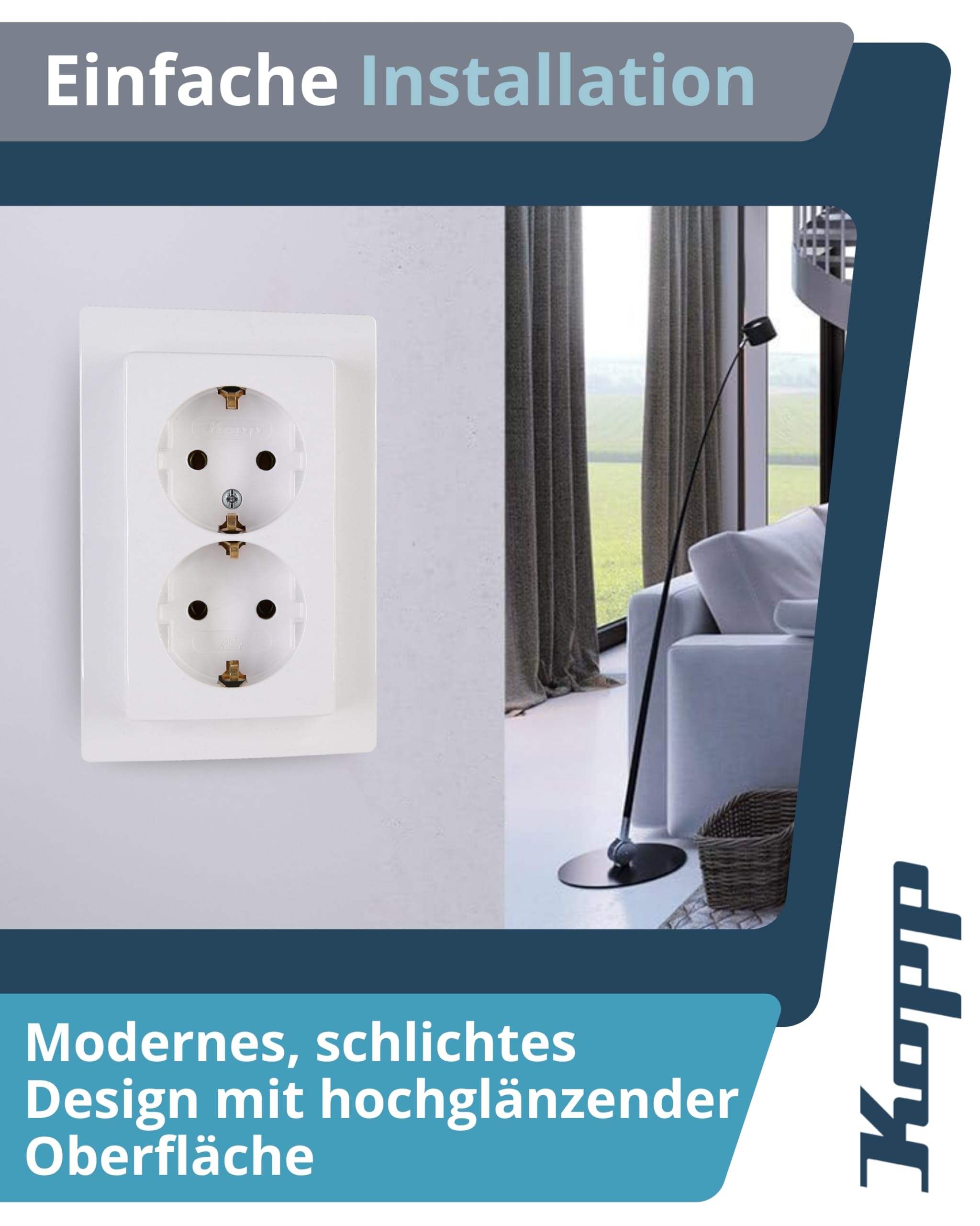 kopp-paris-2-fach-schutzkontaktsteckdose-unterputz-arktis-wei-16a image 3