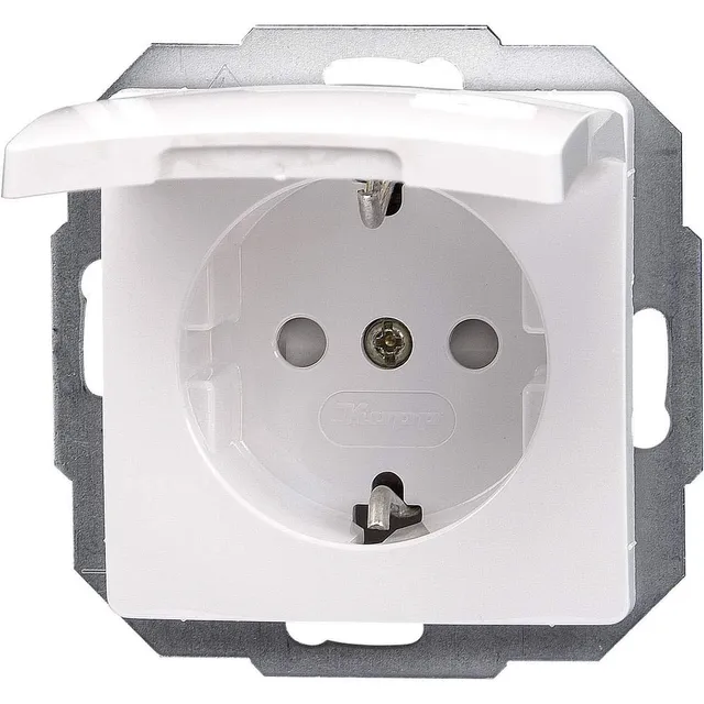 kopp-paris-schutzkontaktsteckdose-mit-deckel-1-fach-arktis-wei-16a-250v-ip20 image 1