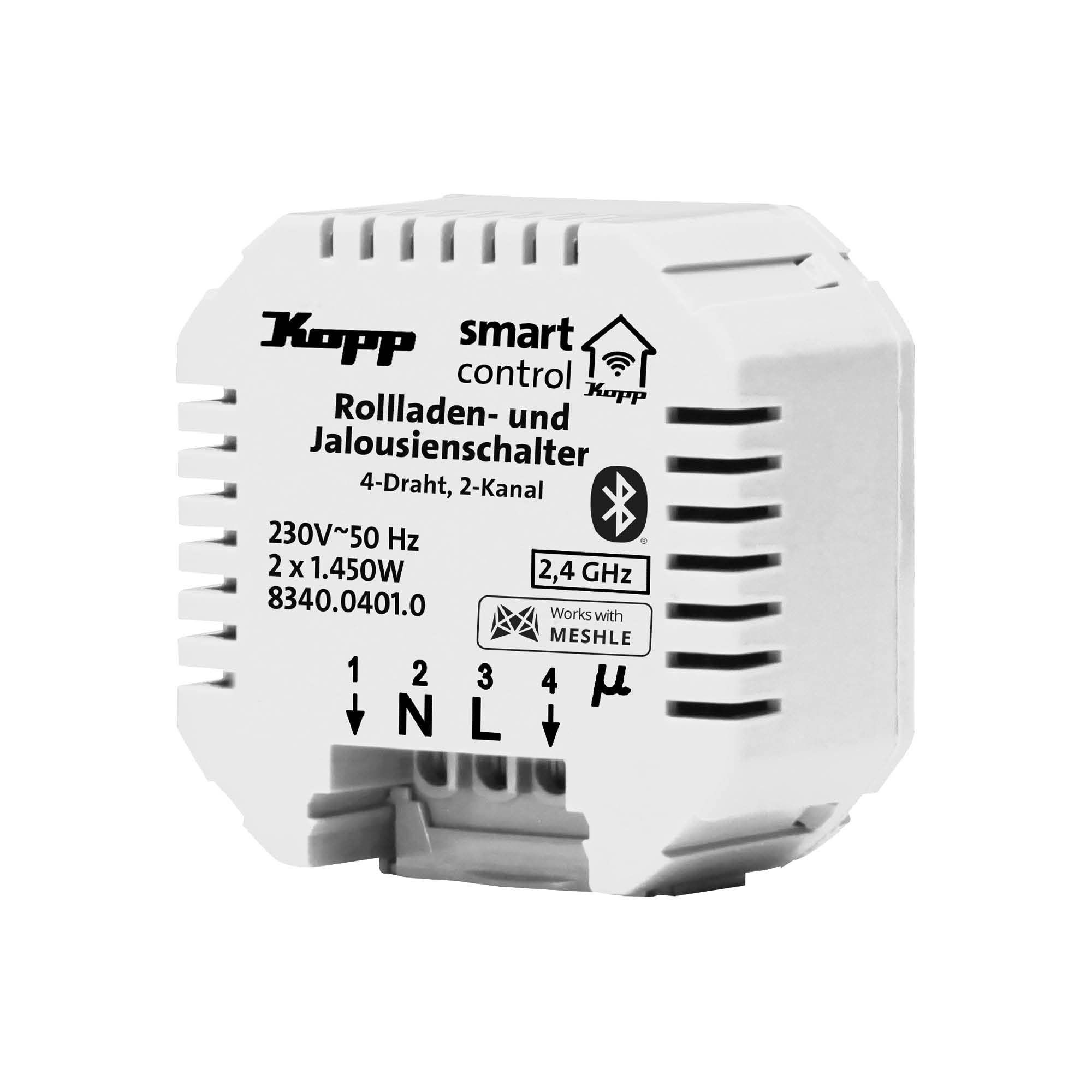 kopp-smart-control-schaltaktor-rollladen-jalousie-markise-bluetooth-mesh image 1