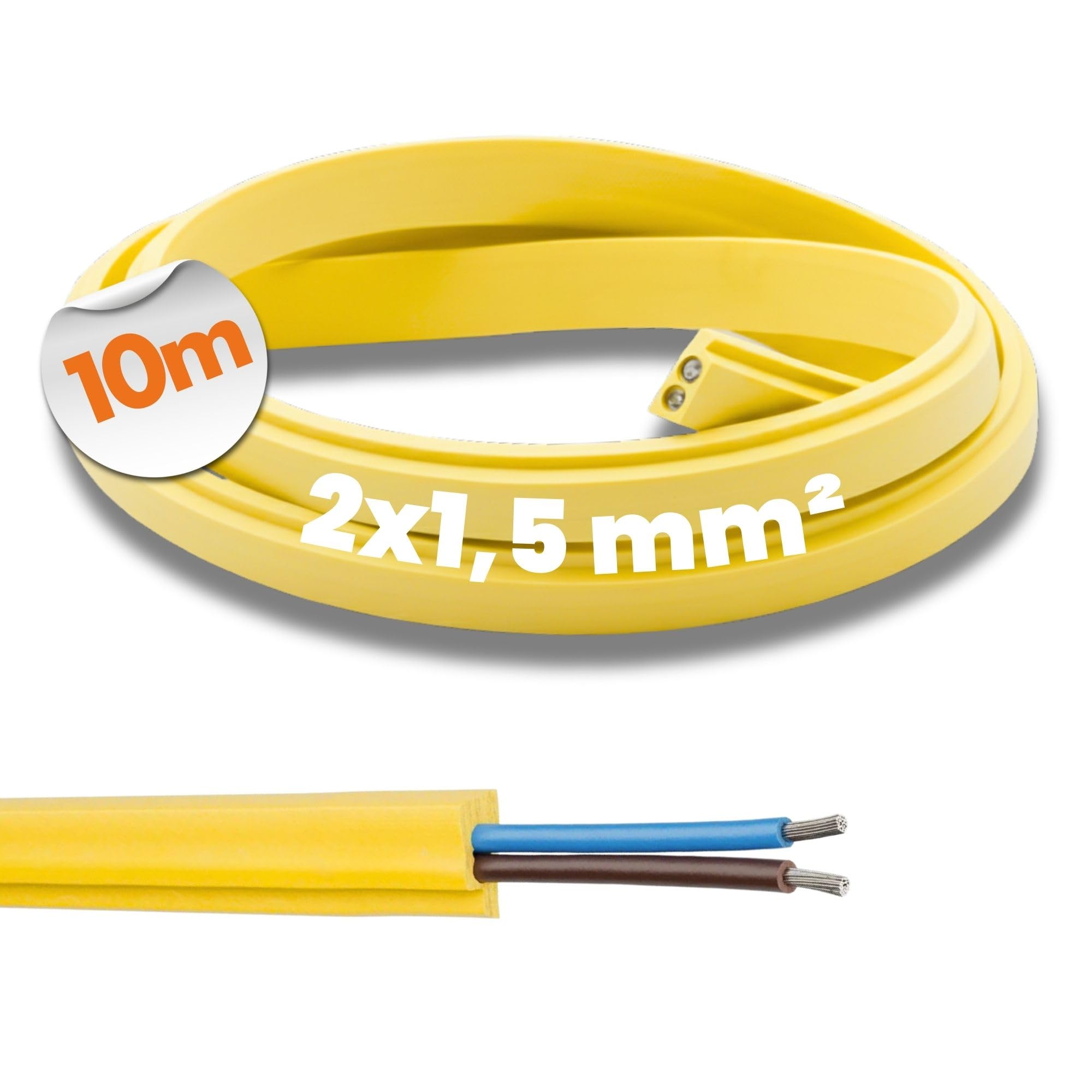 lapp-unitronic-bus-asi-pvc-a-busleitung-2x1-5-mm-10m-gelb-flach image 1