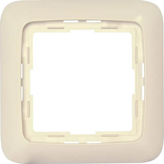 kopp-rivo-abdeckrahmen-1-fach-creme-wei-hochglanz image 1