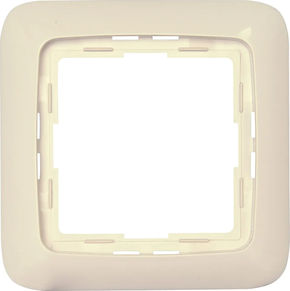 kopp-rivo-abdeckrahmen-1-fach-creme-wei-hochglanz image 1