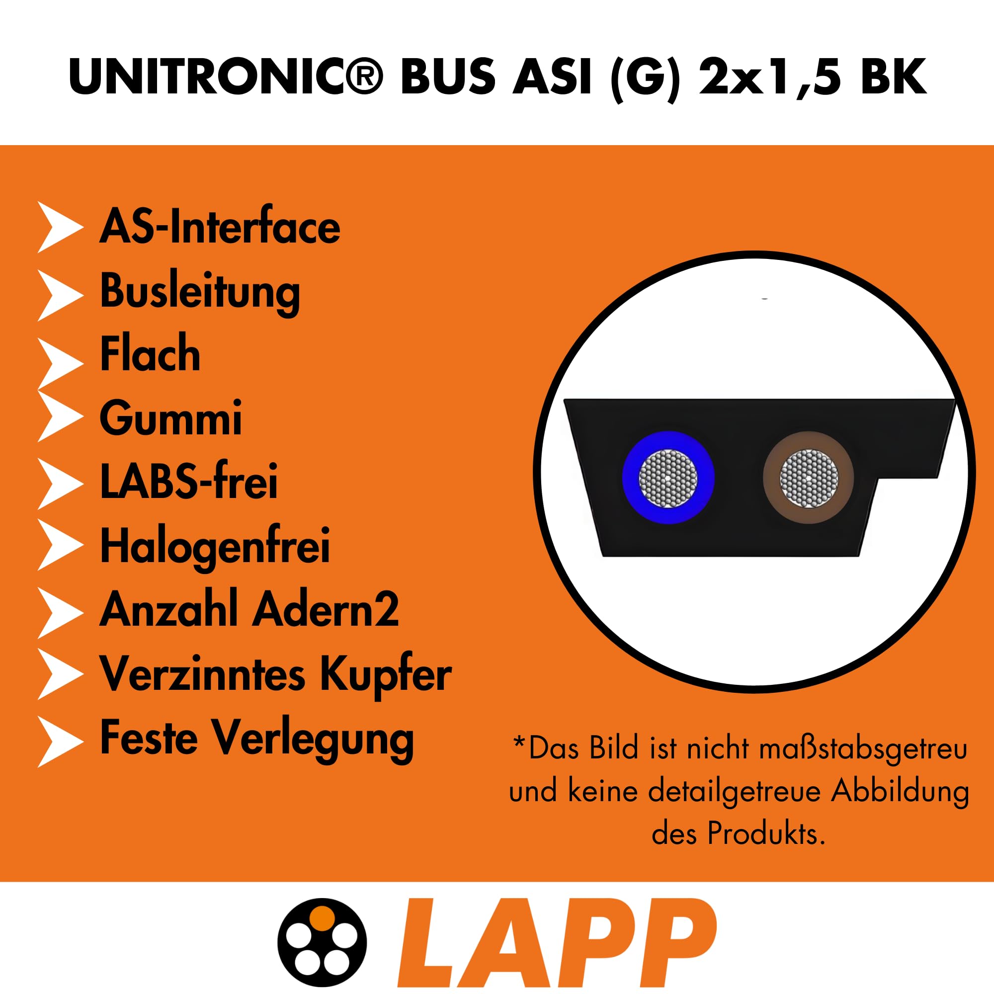lapp-unitronic-bus-asi-g-busleitung-2x1-5-mm-10m-schwarz-flach-gummi image 3