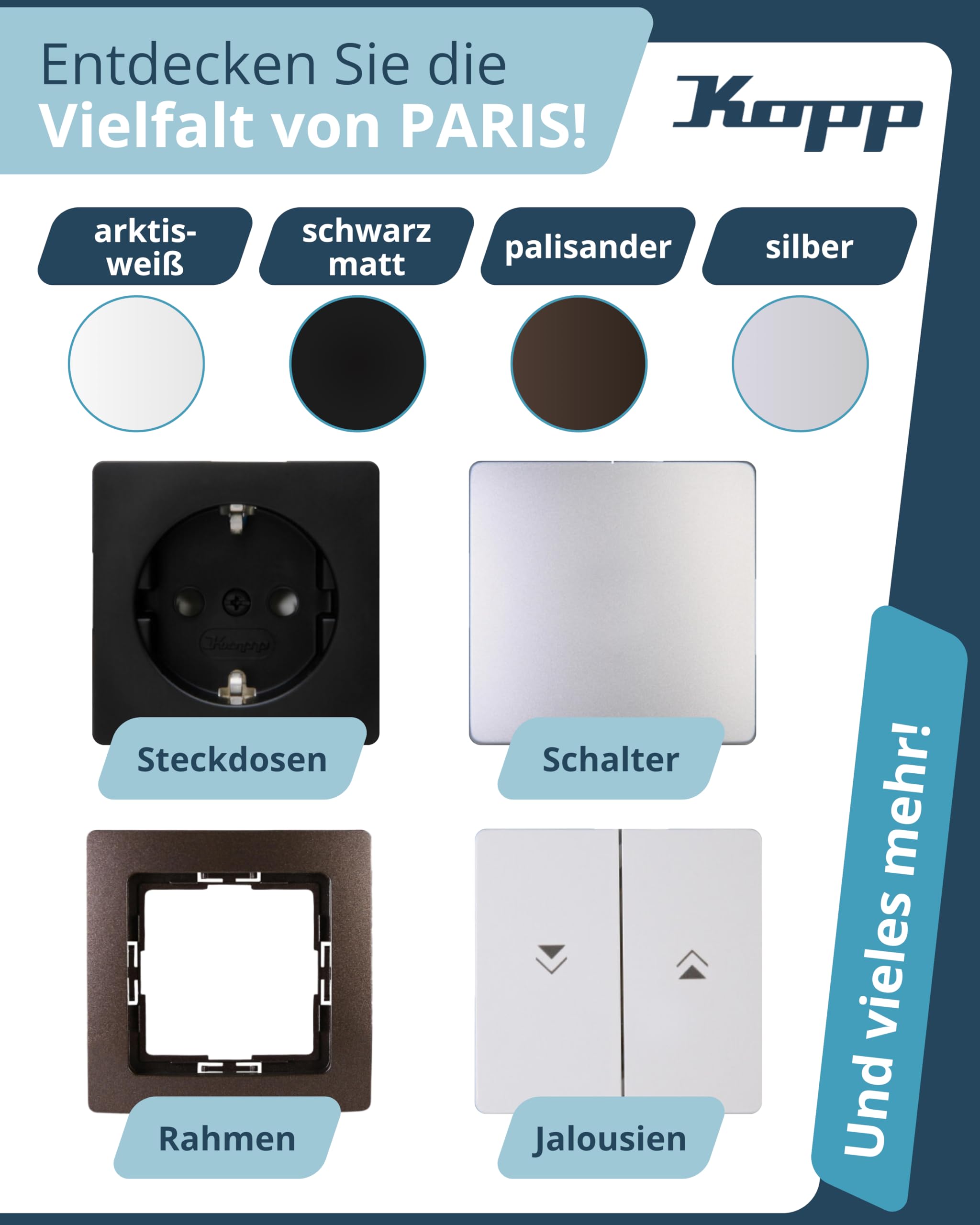 kopp-paris-profipack-6x-schutzkontakt-steckdose-1-fach-schwarz-matt-920750014 image 6