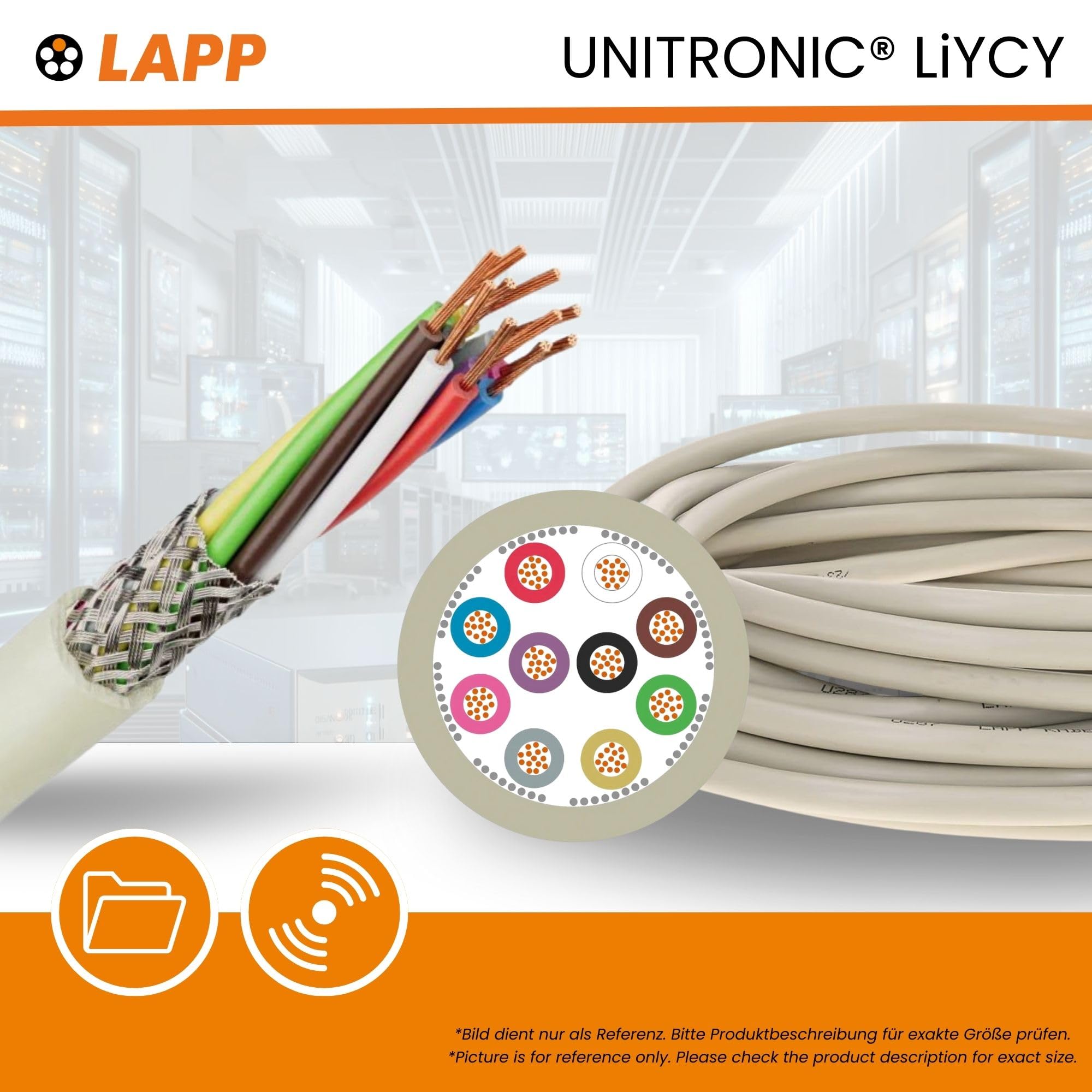 lapp-unitronic-liycy-2x0-34-mm-datenleitung-geschirmt-10m-grau image 2