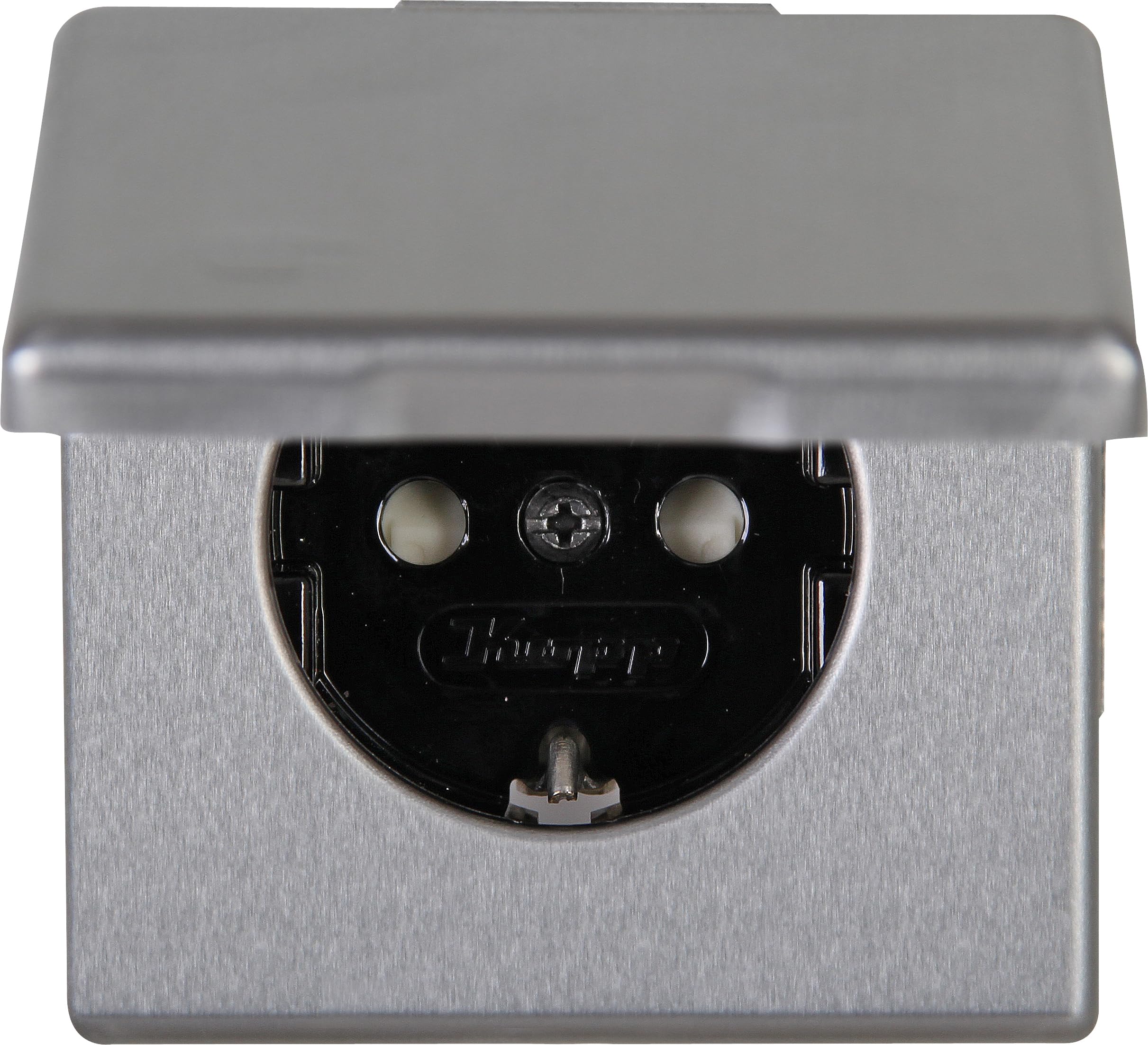 kopp-vision-steckdose-2-fach-118320087-stahl-16a-250v-ip20 image 3