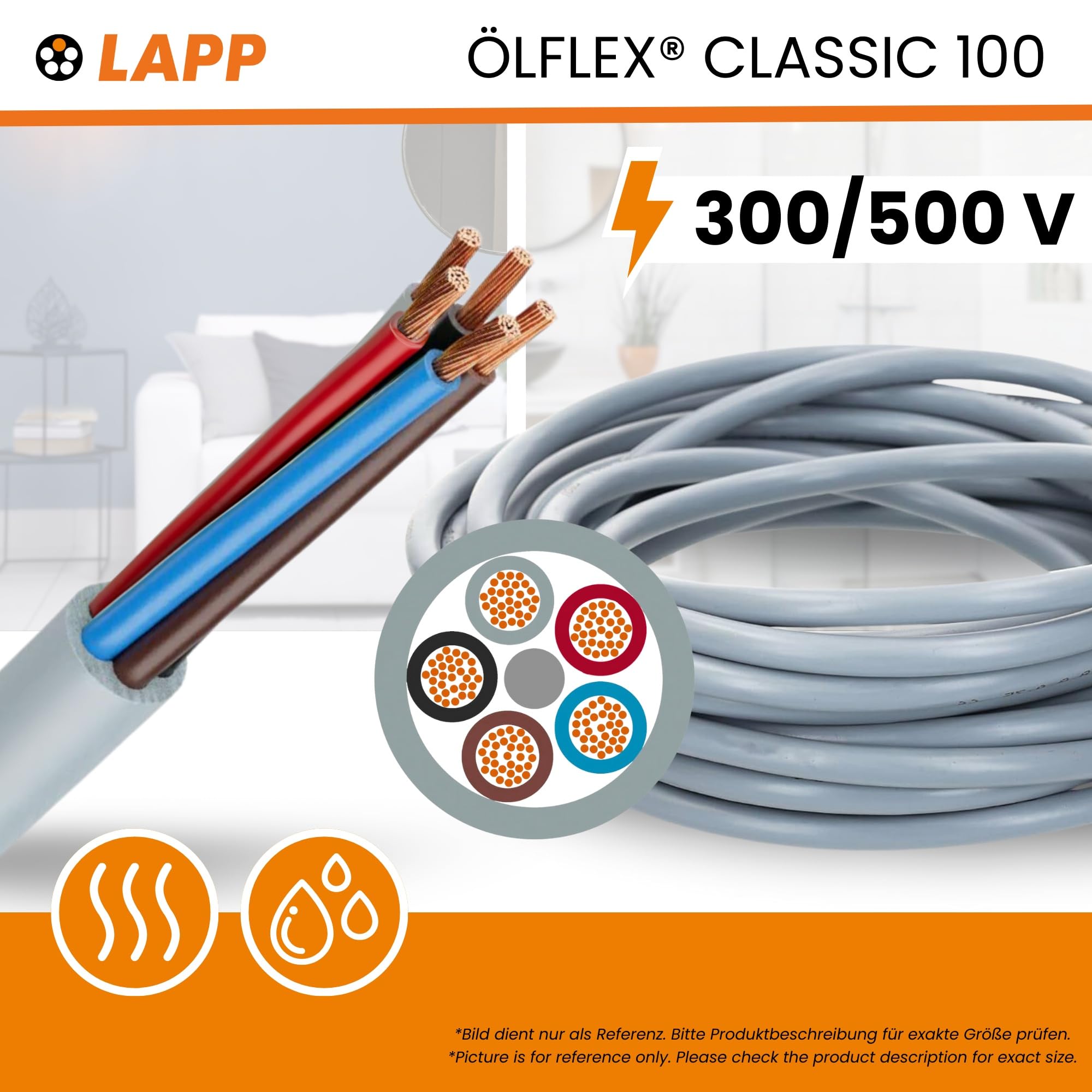 lapp-lflex-classic-100-steuerleitung-2x0-5-mm-10m-grau image 2