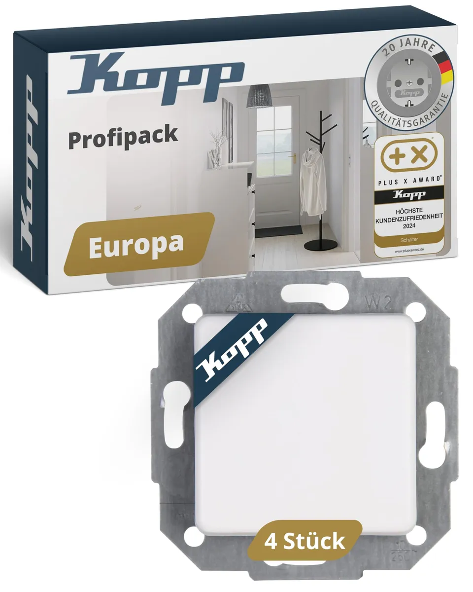 kopp-europa-universalschalter-arktis-wei-4er-set-wechselschalter-unterputz-10ax image 1