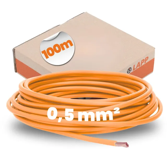 lapp-h05v-k-aderleitung-1x0-5-mm-orange-100m-flexibel-pvc image 1