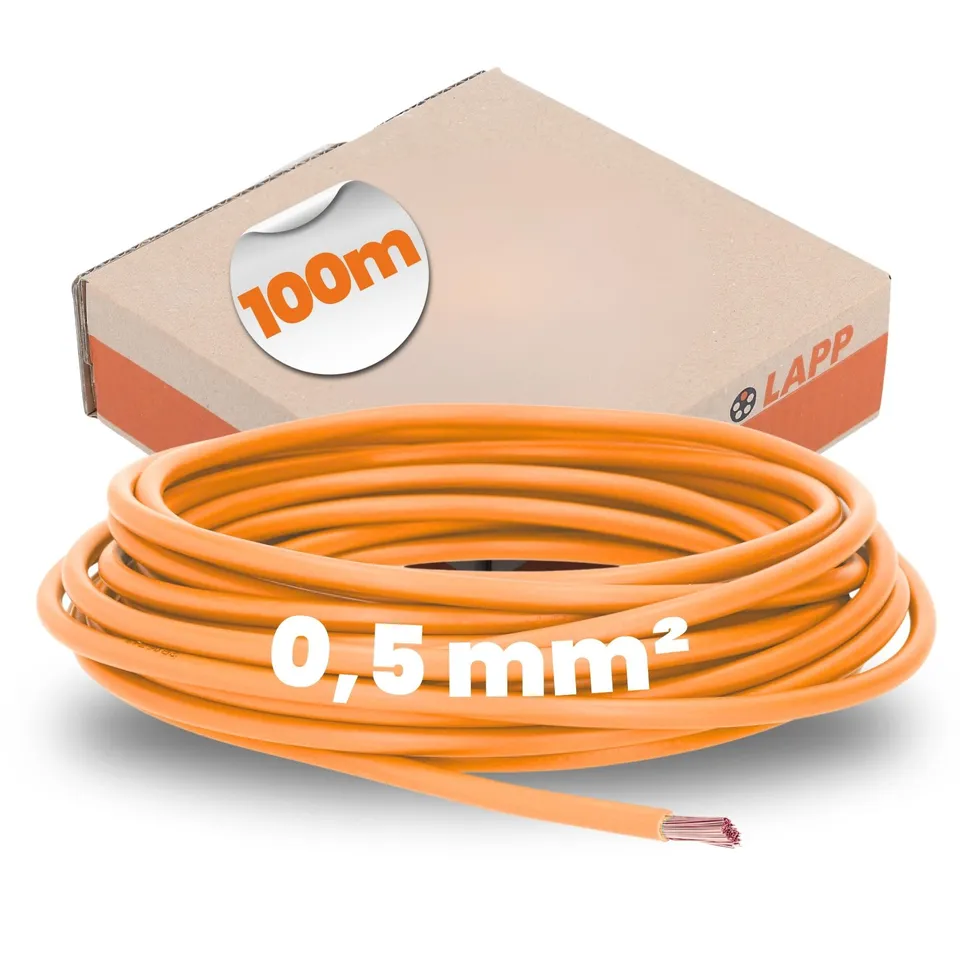 lapp-h05v-k-aderleitung-1x0-5-mm-orange-100m-flexibel-pvc image 1