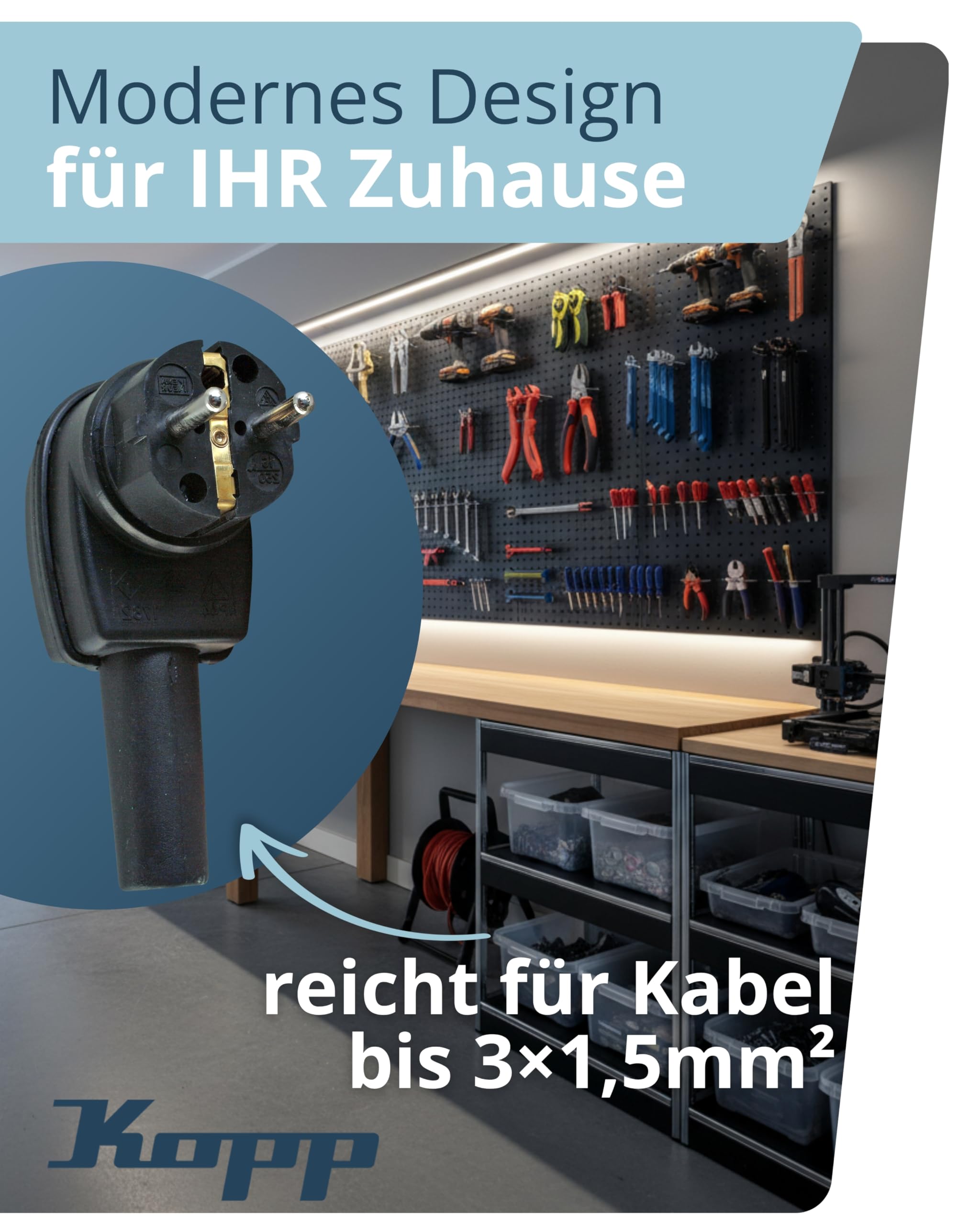 kopp-vollgummi-schutzkontakt-winkelstecker-ip44-schwarz-16a-250v image 4